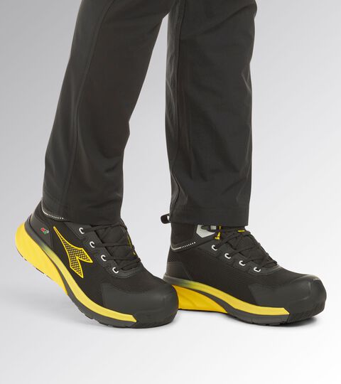 Calzado de seguridad de altura media VORTEX DA2 MID S3S SC SR HRO ESD NEGRO/AMARILLO UTILITY - Utility